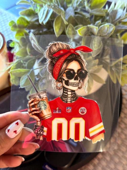 Red decal 3-4 inches