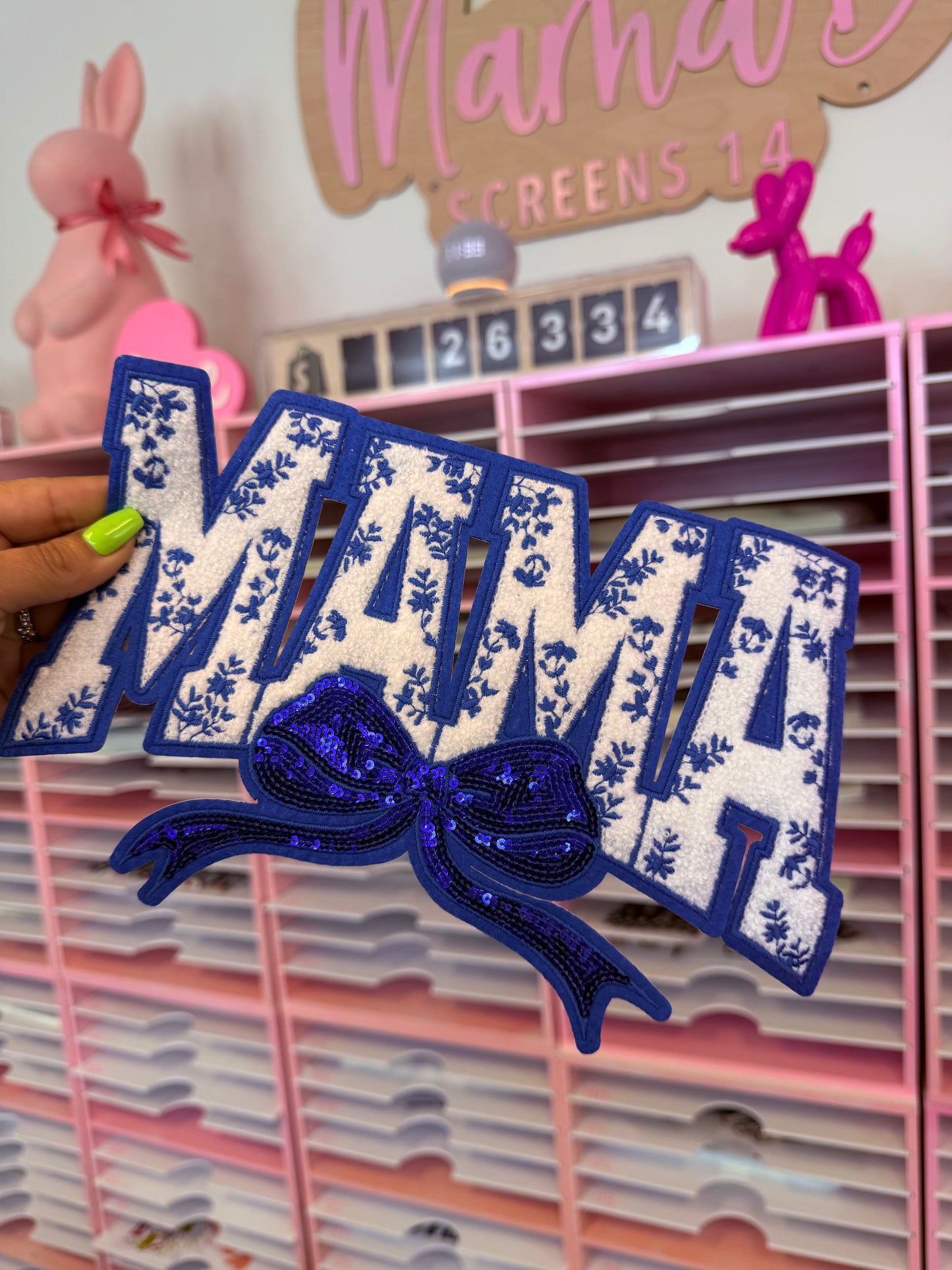 Mama blue patch