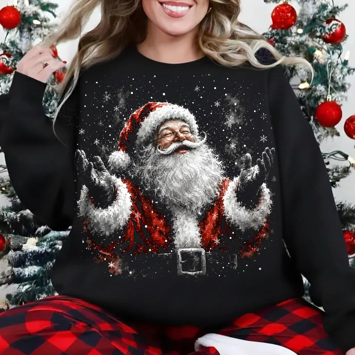 Halftone Santa