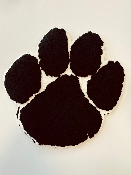 Paw chenille patch