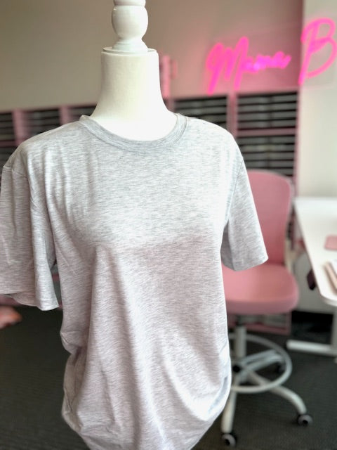 Light Ash Grey Adult T-Shirt