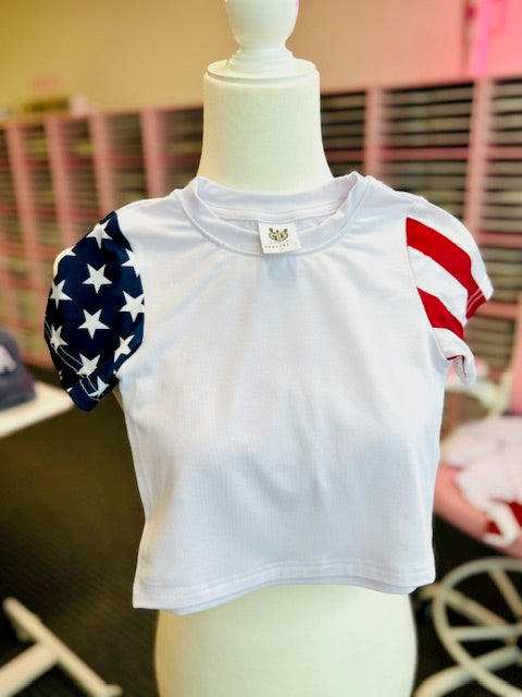 American Flag Toddler Shirt