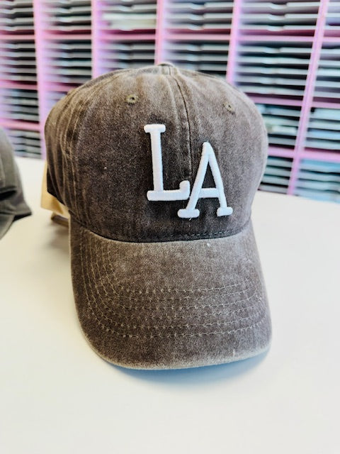 Brown LA Hat
