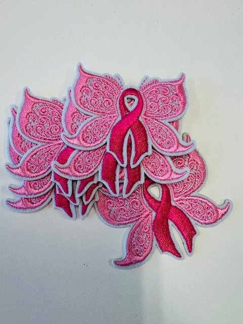 Pink Wings hat patch