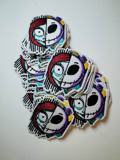 2 Face Skelly Hat Patch