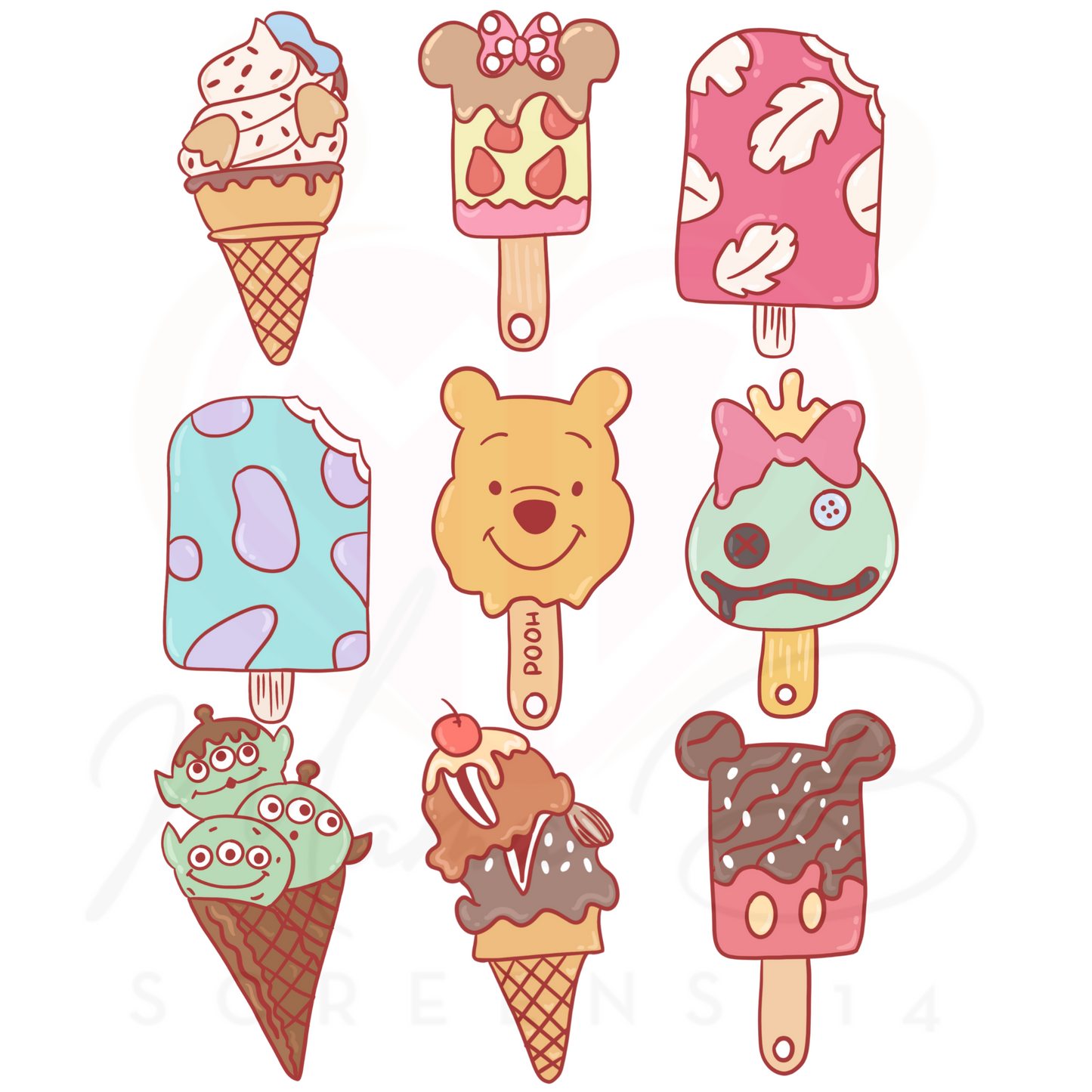 Ice cream pops