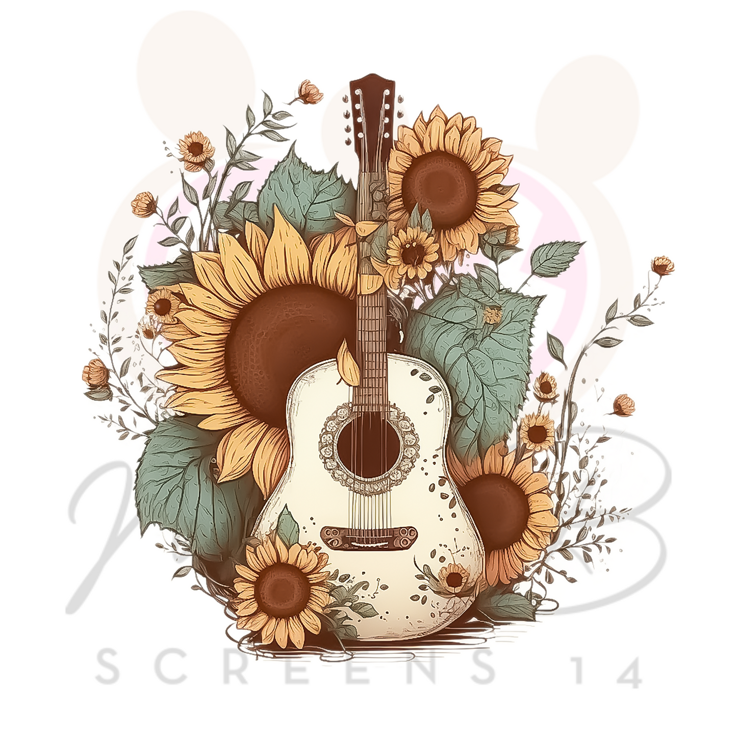 Sunflowers and guitars