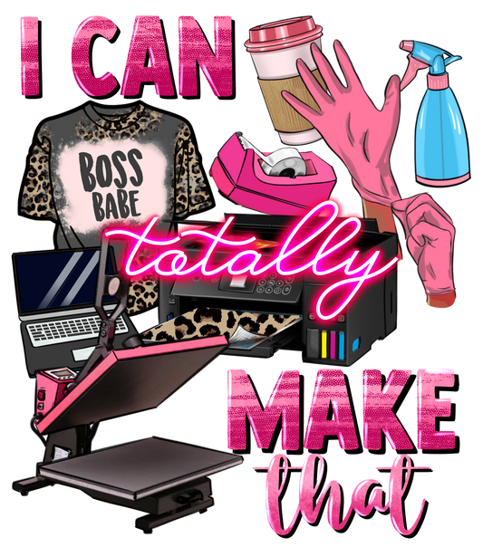 I can make that